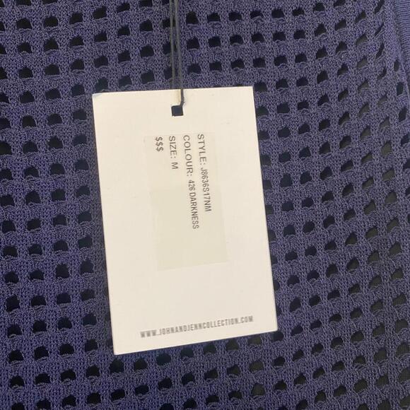 JOHN + JENN navy mesh A-line dress nwt - Picture 5 of 7